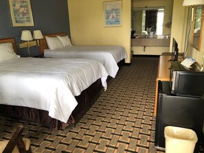 Desk, blackout drapes, free WiFi, bed sheets