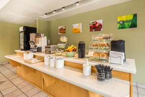 Free daily self-serve breakfast