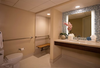 Free toiletries, hair dryer, towels, soap at Lido Beach Resort