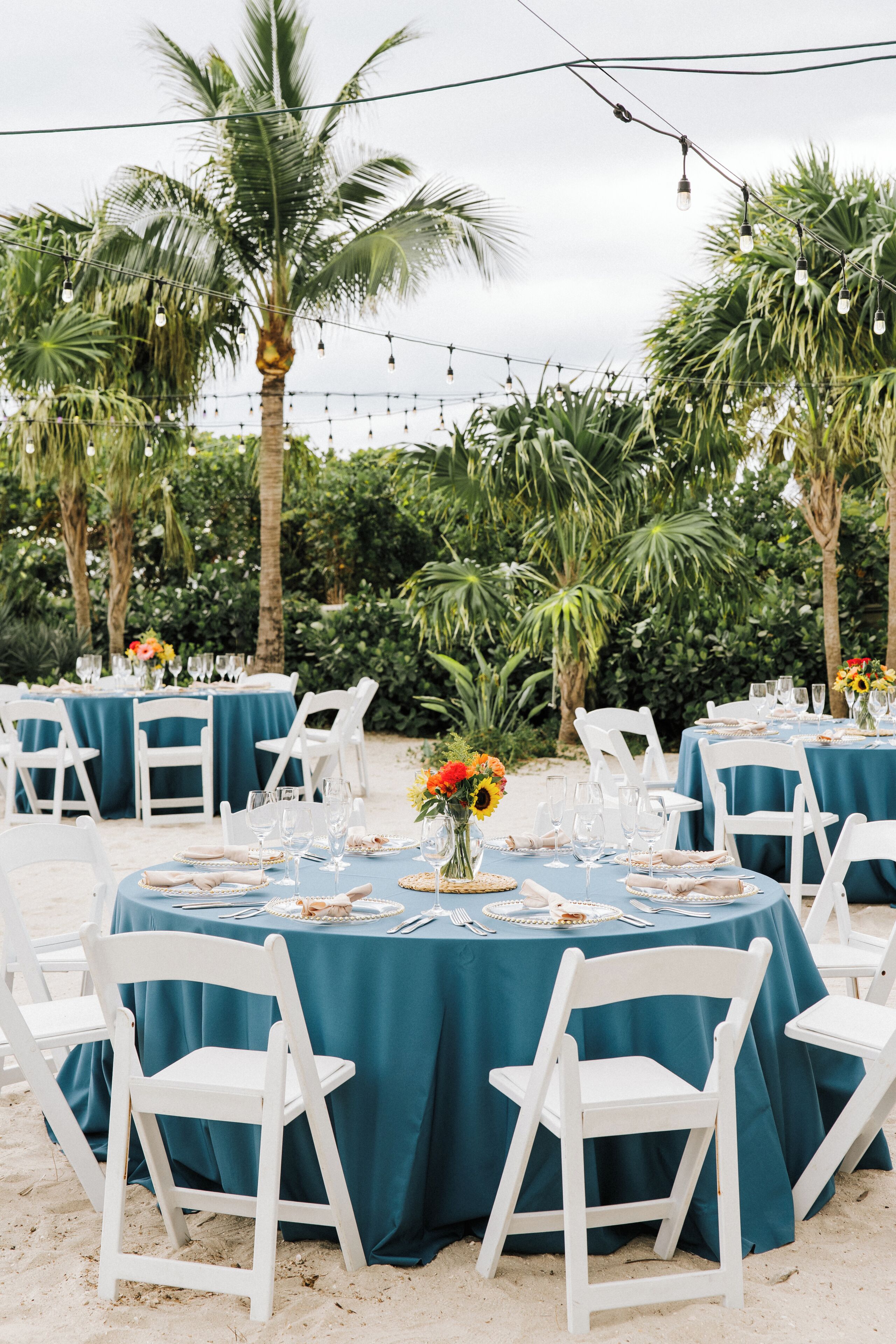outdoor wedding area