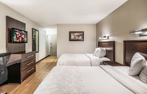 Premium Room, 2 Double Beds (Upgraded Bedding & Snack, Smoke Free)