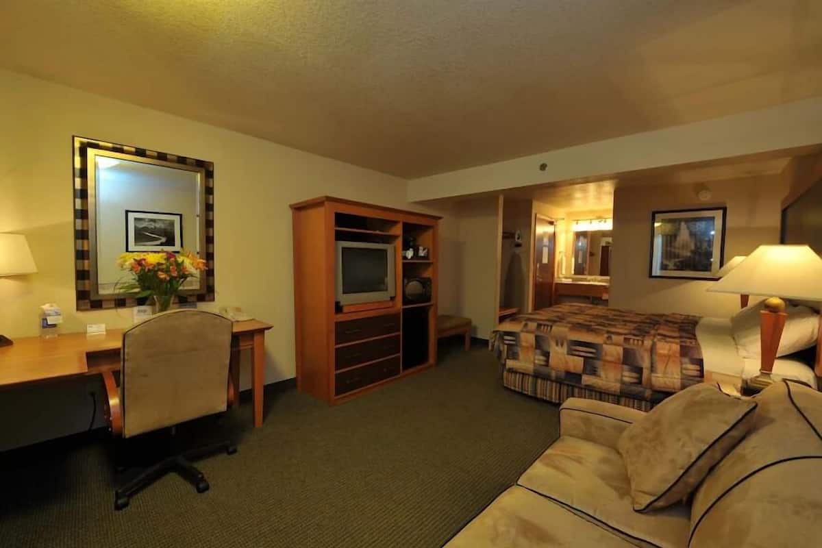 Suite, 1 King Bed, Non Smoking | Premium bedding, desk, iron/ironing board, free WiFi