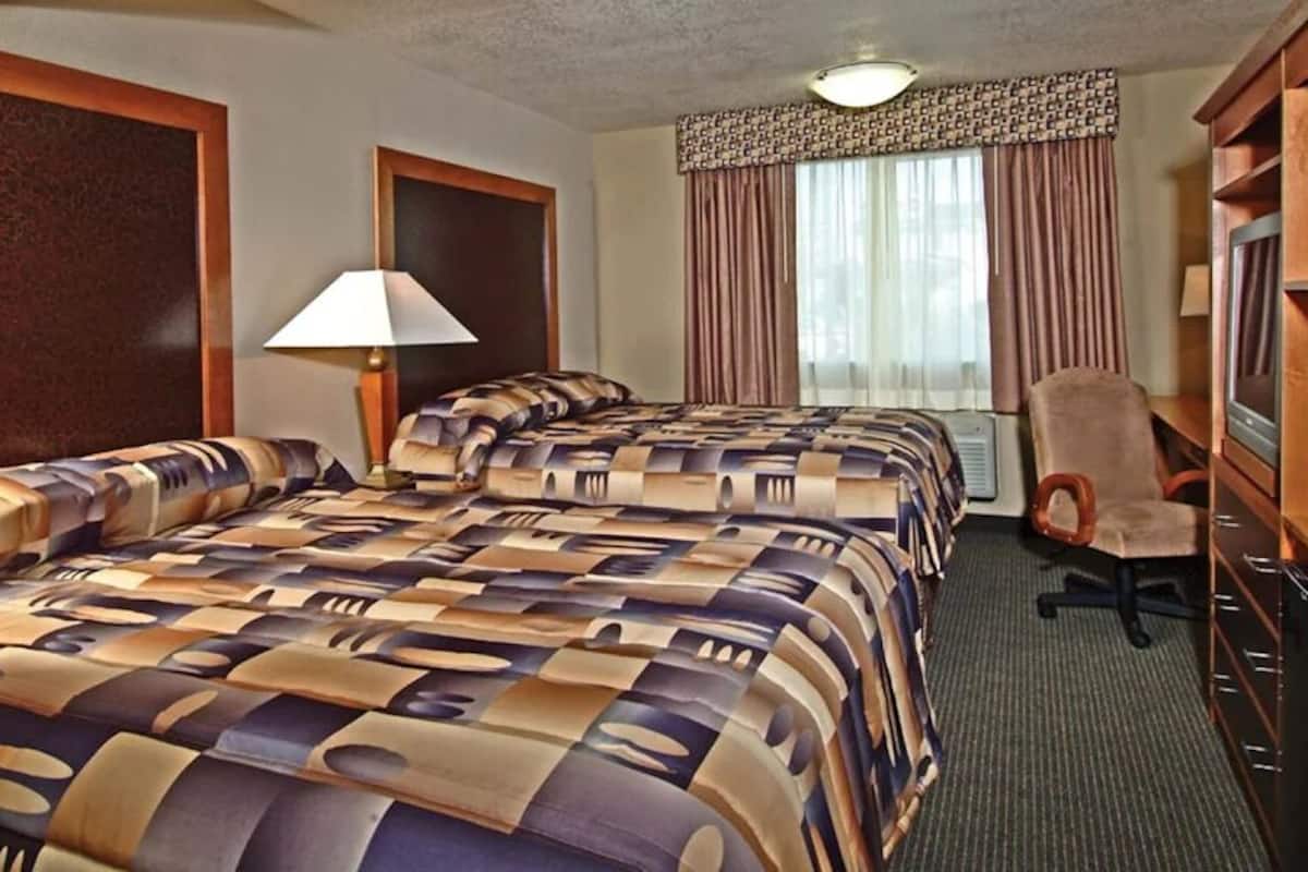 Room, 2 Queen Beds, Non Smoking | Premium bedding, desk, iron/ironing board, free WiFi