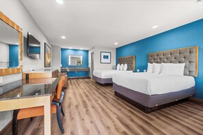 Standard Room, 2 Queen Beds, Non Smoking | 1 bedroom, premium bedding, pillowtop beds, desk