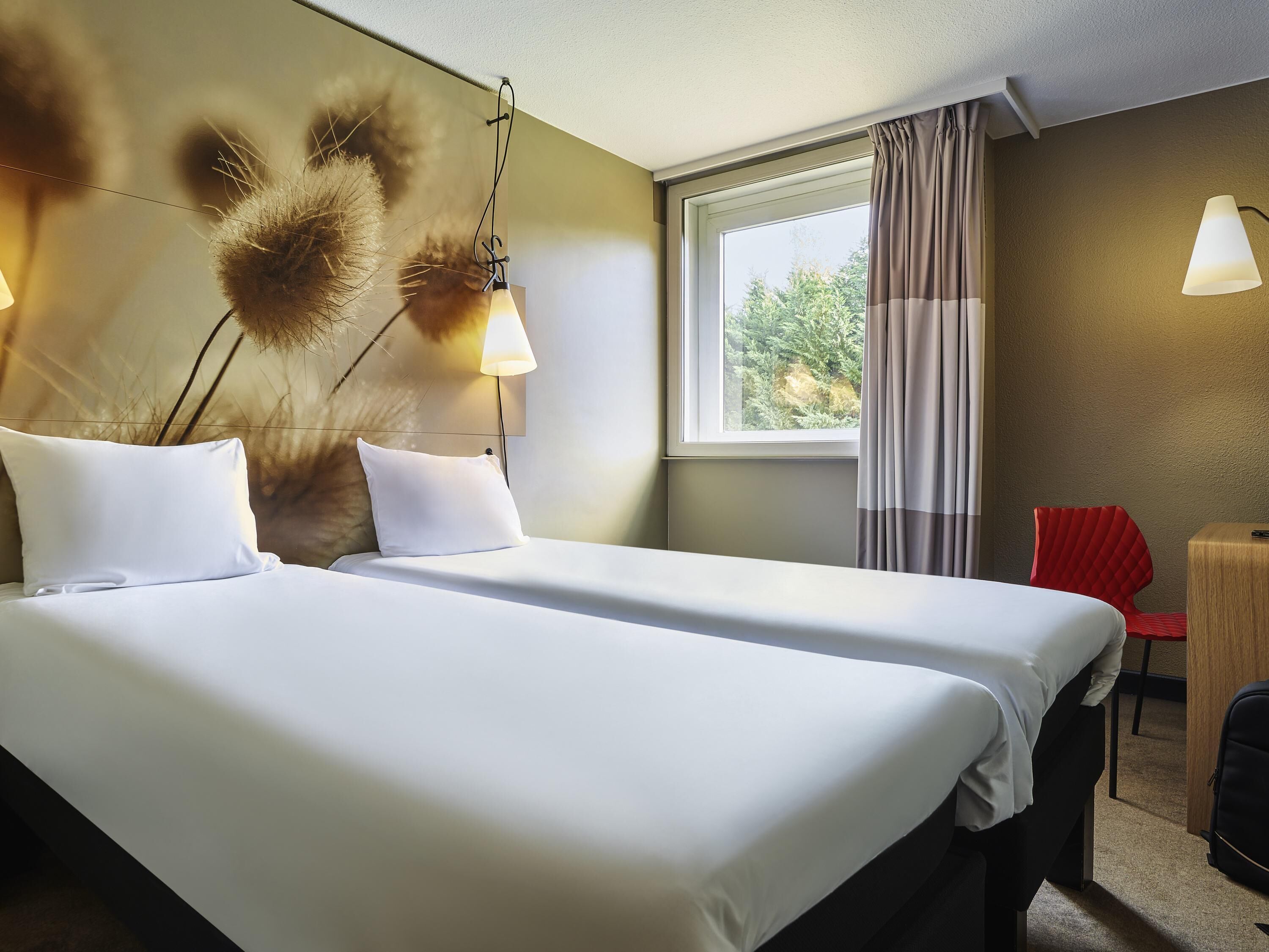 Chambre avec lits jumeaux, 2 lits une place