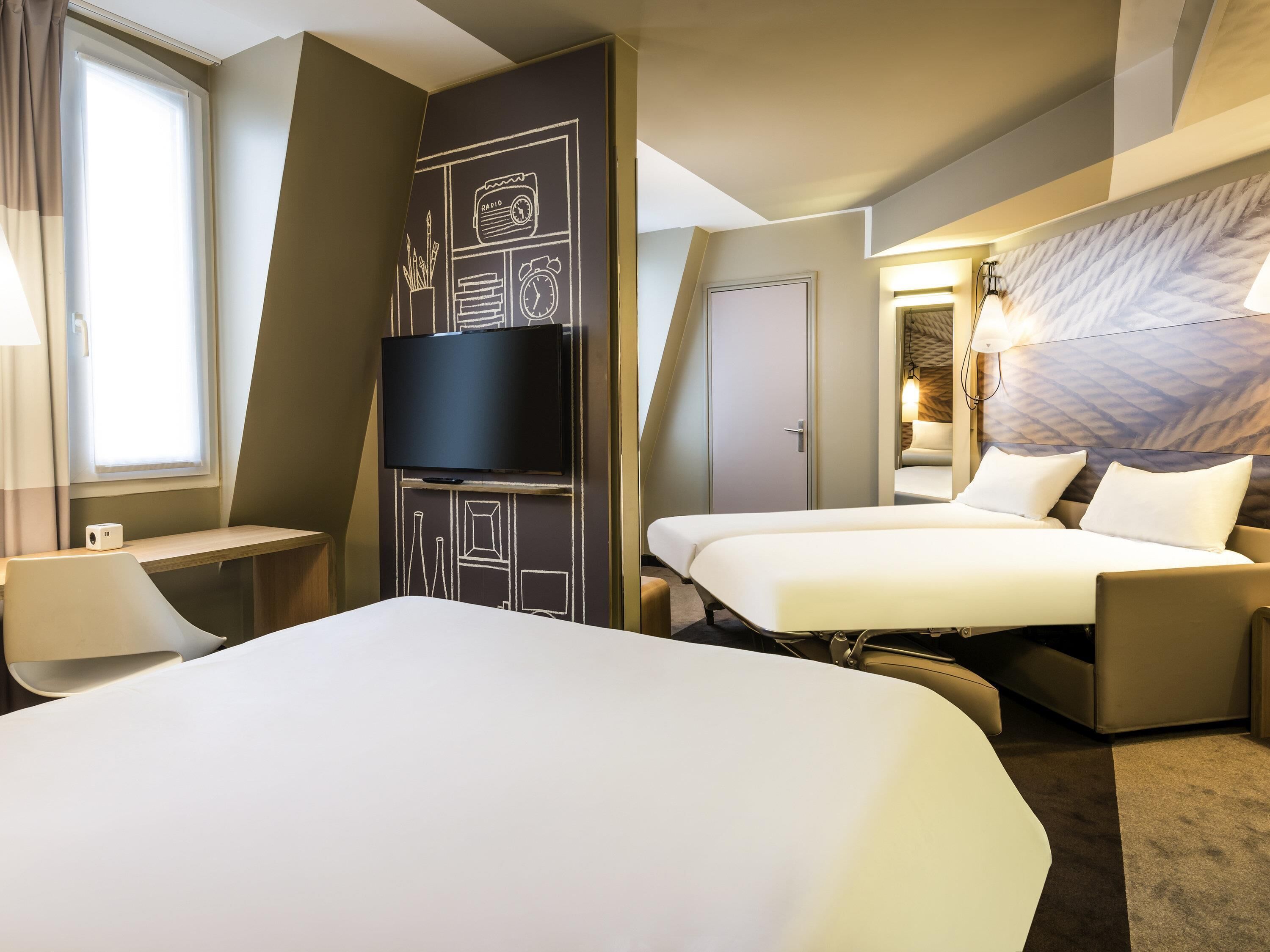 Premium bedding, desk, soundproofing, iron/ironing board