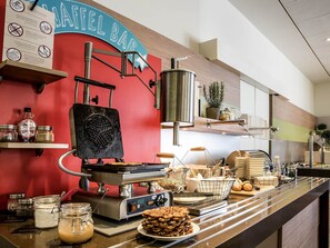 Daily buffet breakfast (EUR 18 per person)