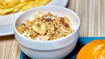 Komplett frokost hver dag (mot et tillegg)