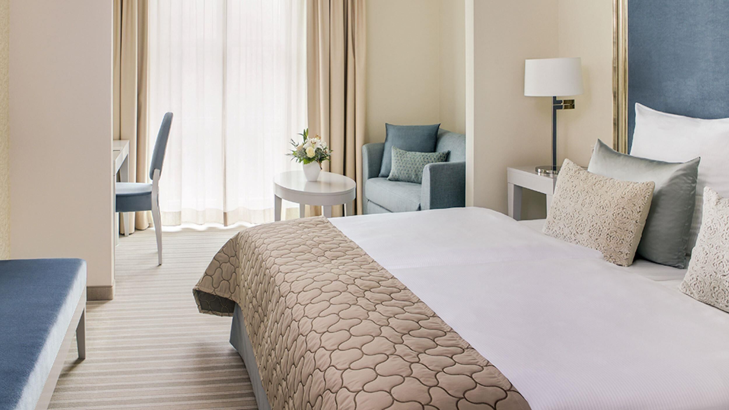 Superior Double Room | Premium bedding, desk, laptop workspace, blackout drapes