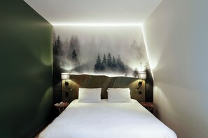 Superior Room, Multiple Beds | Premium bedding, laptop workspace, blackout curtains, iron/ironing board