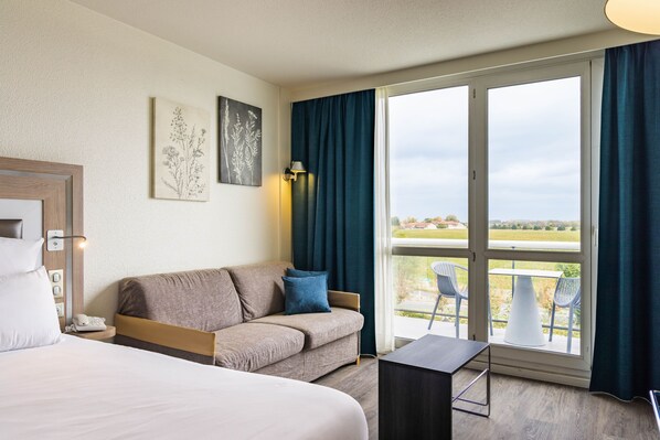 Minibar, in-room safe, desk, blackout curtains