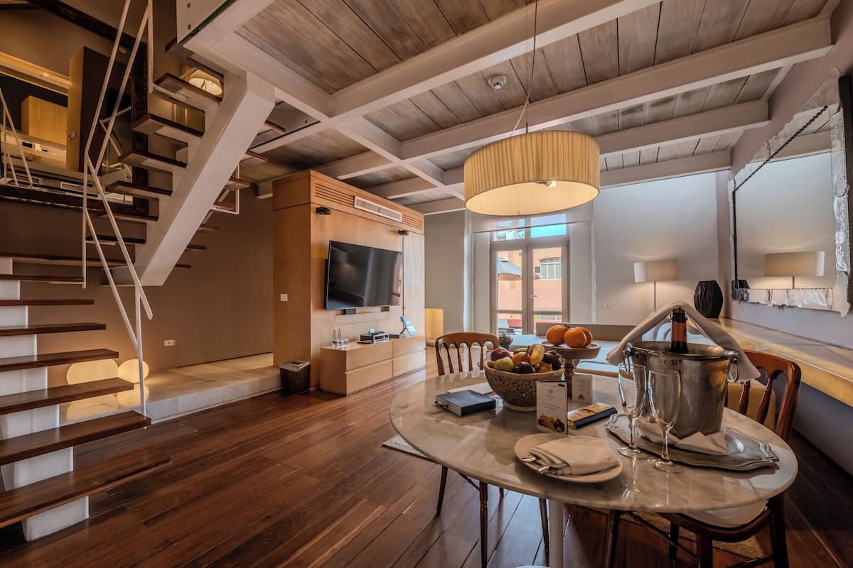 Suite, 1 King Bed (Duplex, Colonial Area, Butler Service) | Living area
