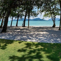 Private beach, beach massages