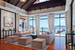 Villa, 5 Bedrooms, Private Pool, Ocean View | Living room | 42-inch LED TV with satellite channels, TV - The Westin Langkawi Resort & Spa (Langkawi)