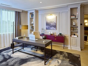 Presidential Suite, 1 Bedroom | Living area | Flat-screen TV, pay films