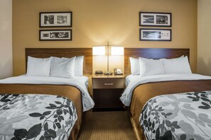 Standard Room, 2 Queen Beds, Non Smoking | Blackout drapes, iron/ironing board, free WiFi, bed sheets - Sleep Inn Provo near University (Provo)