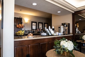 Free daily buffet breakfast