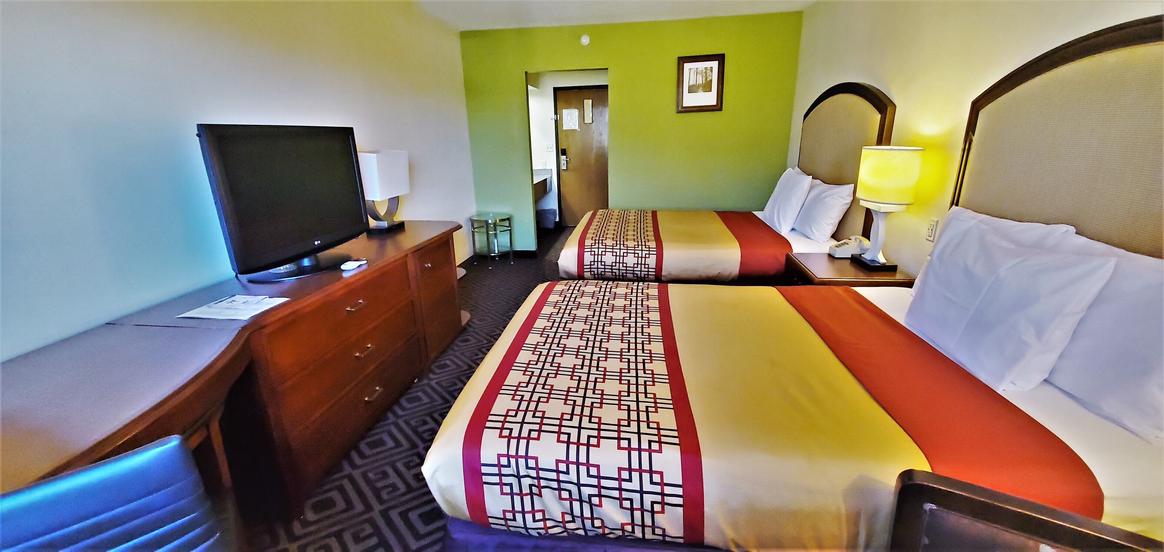 room, 2 queen beds, non smoking | individually decorated, individually furnished, desk, blackout curtains