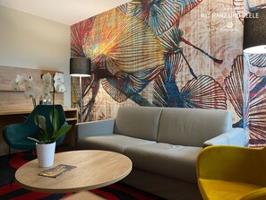 Comfort-Maisonette | 1 Schlafzimmer, Daunenbettdecken, Schreibtisch