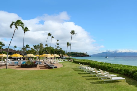 2 outdoor pools, cabanas (surcharge), pool umbrellas. Royal Lahaina Resort & Bungalows