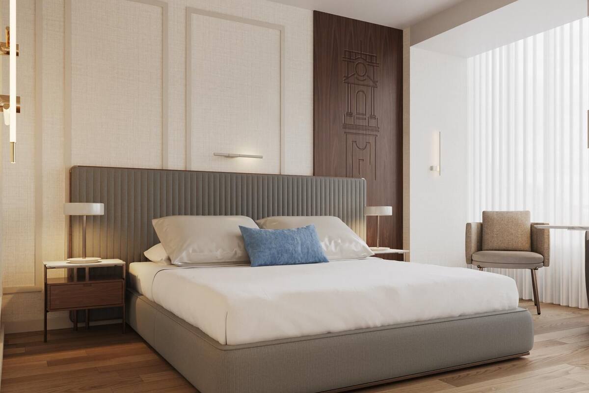 Minibar, caja de seguridad en la habitación y escritorio