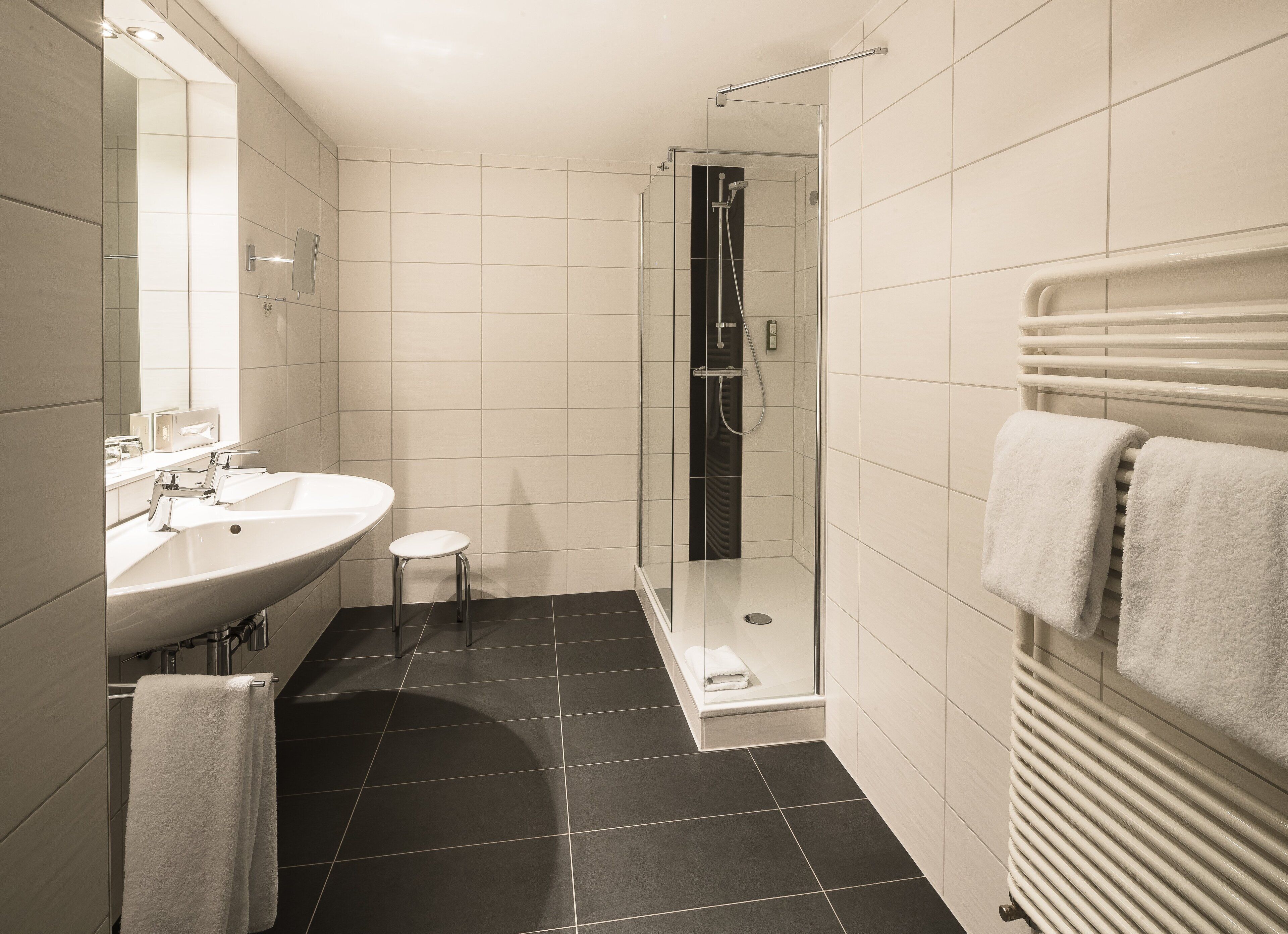 hypo-allergenic bedding, pillow-top beds, in-room safe, desk