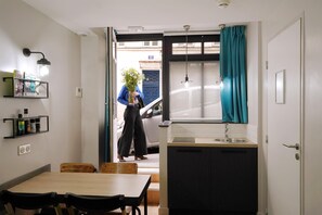 Standard Apartment, 1 King Bed, Non Smoking, Kitchen | Premium bedding, pillow-top beds, in-room safe, desk - Hôtel Littéraire Marcel Aymé, BW Premier Collection (Paris)