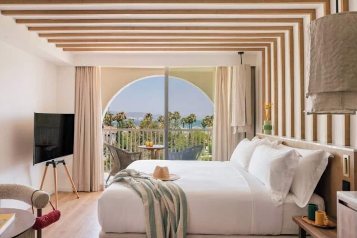 1 bilik tidur, peralatan tempat tidur premium, bar mini