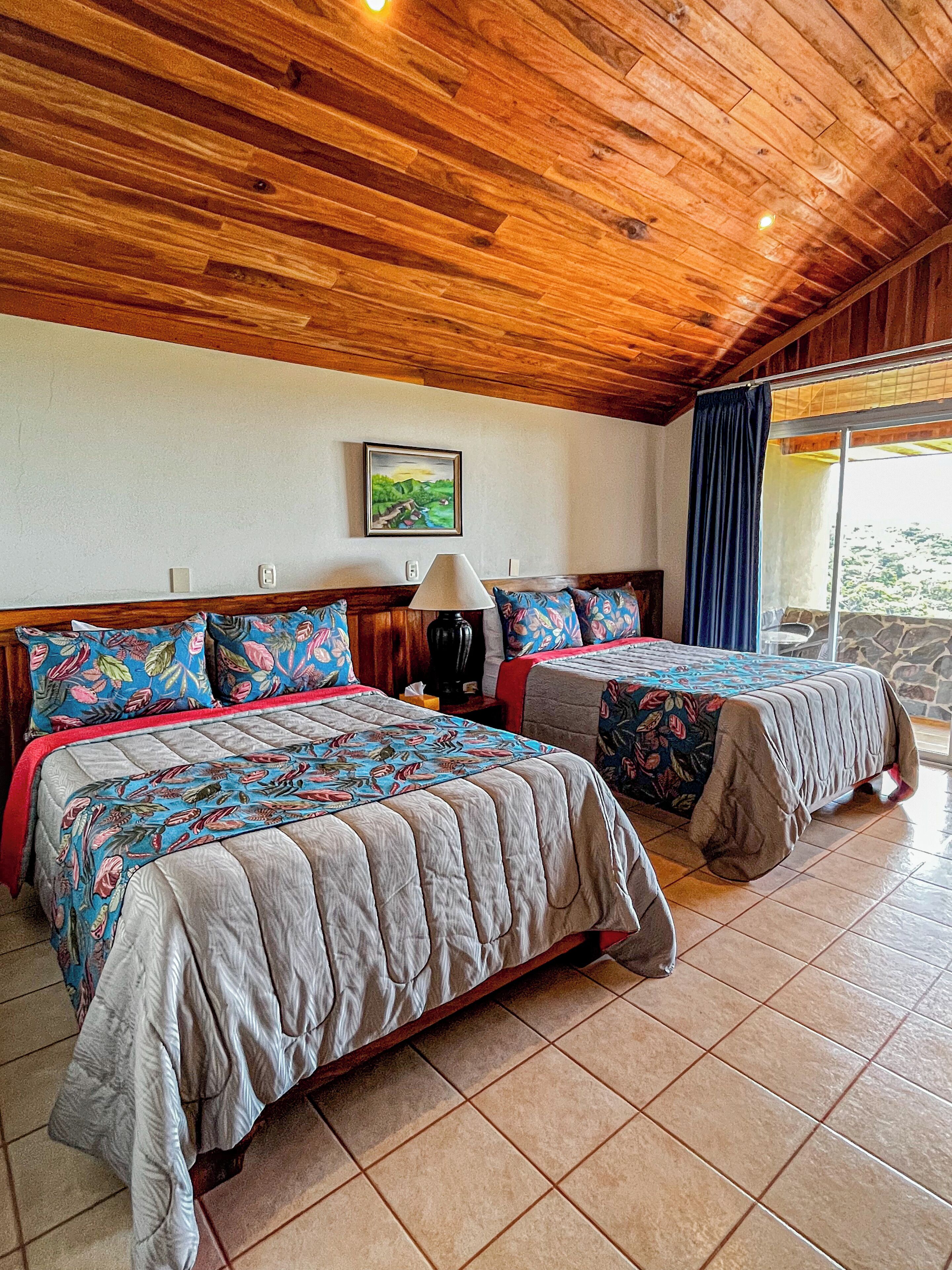 superior double room, 2 double beds, balcony, garden view | in-room safe, desk, cots/infant beds, free rollaway beds