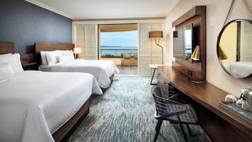 Premium bedding, pillowtop beds, in-room safe, desk