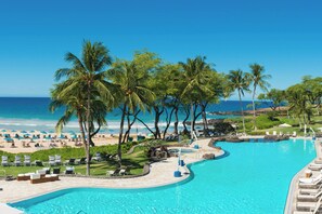 2 outdoor pools, pool umbrellas, pool loungers - The Westin Hapuna Beach Resort (Kamuela)