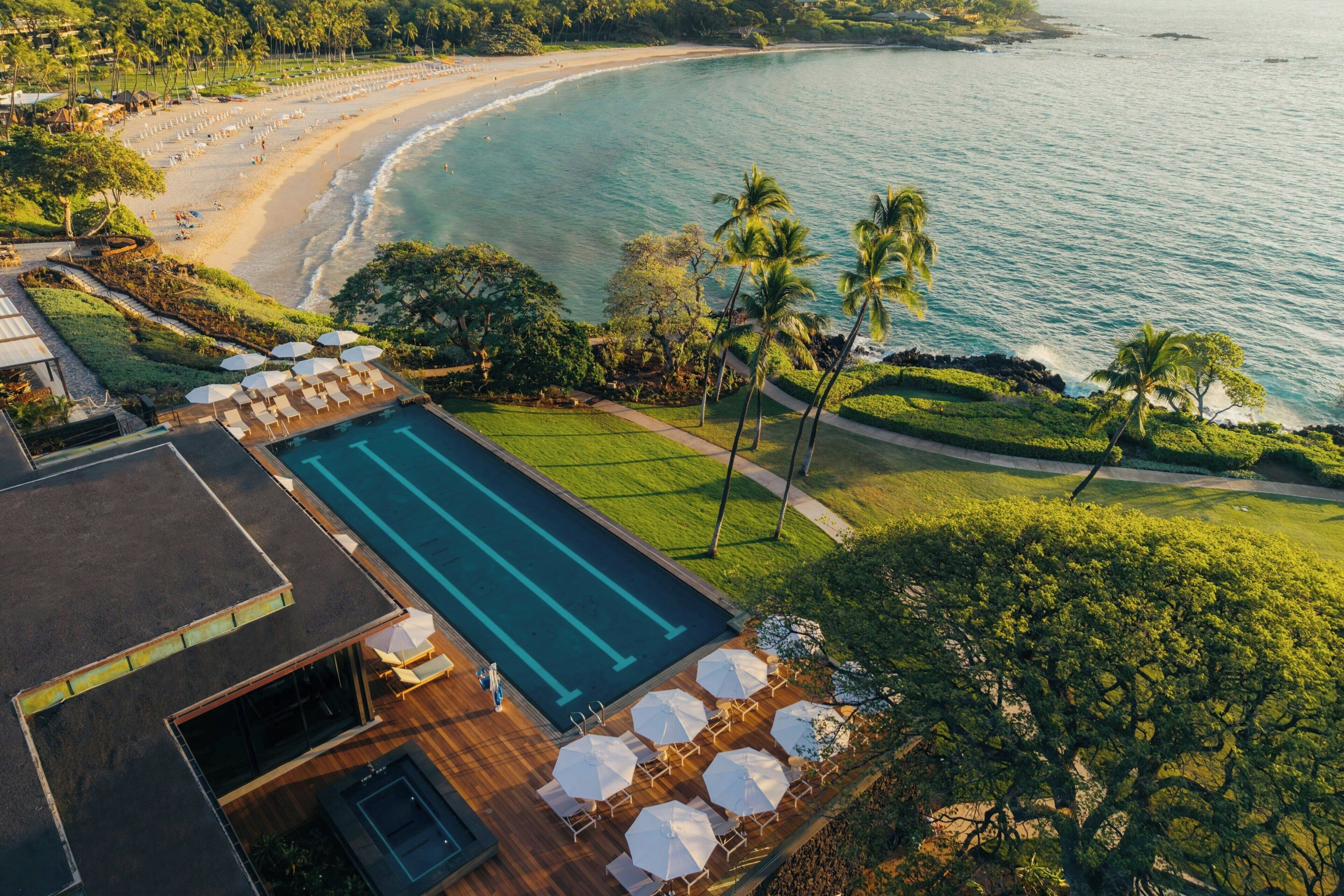 2 outdoor pools, open 8 AM to 5 PM, pool umbrellas, sun loungers