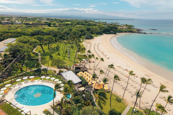 2 outdoor pools, open 8 AM to 5 PM, pool umbrellas, pool loungers