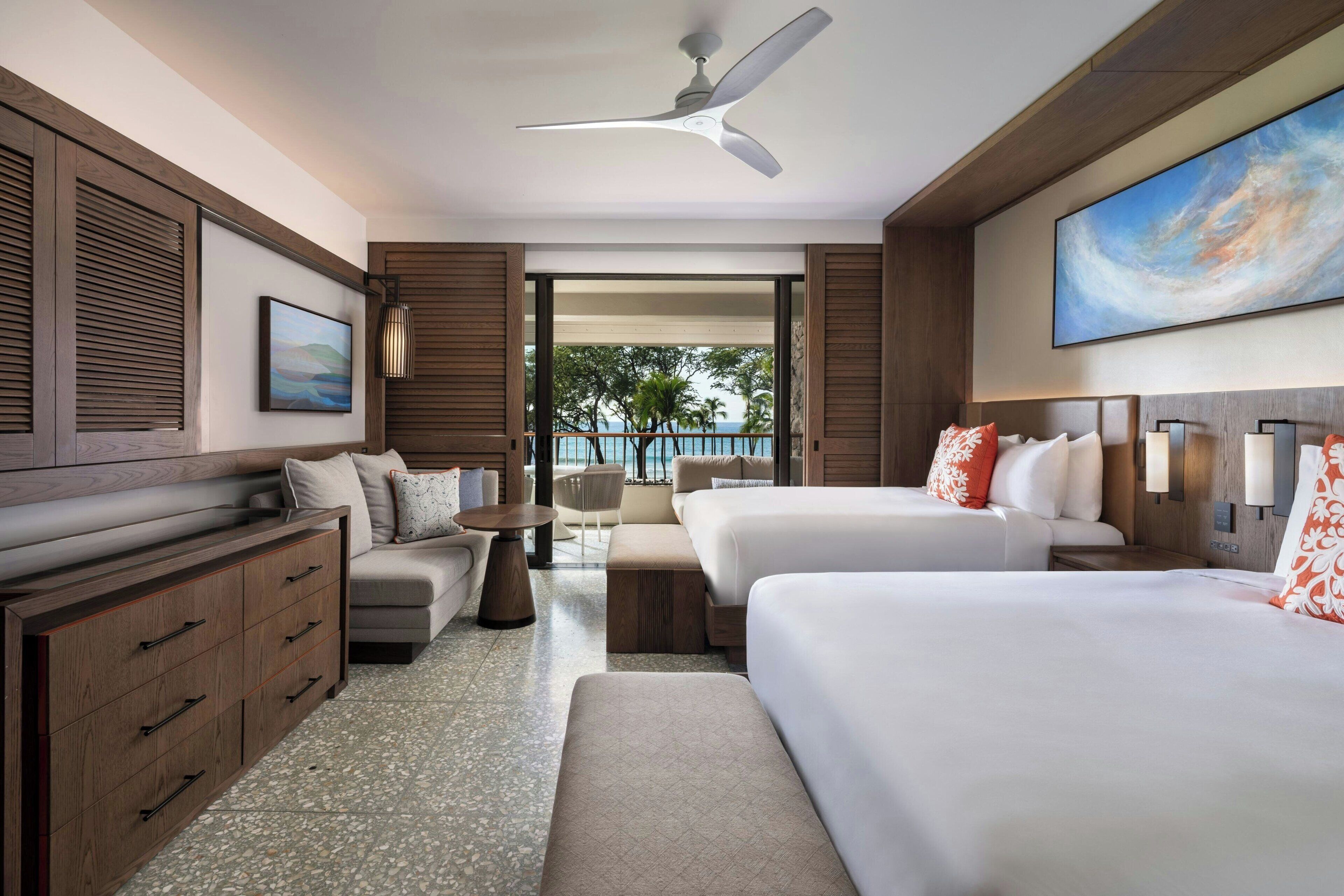 Room, 2 Queen Beds, Balcony, Beachfront (Newly Renovated) | Beach