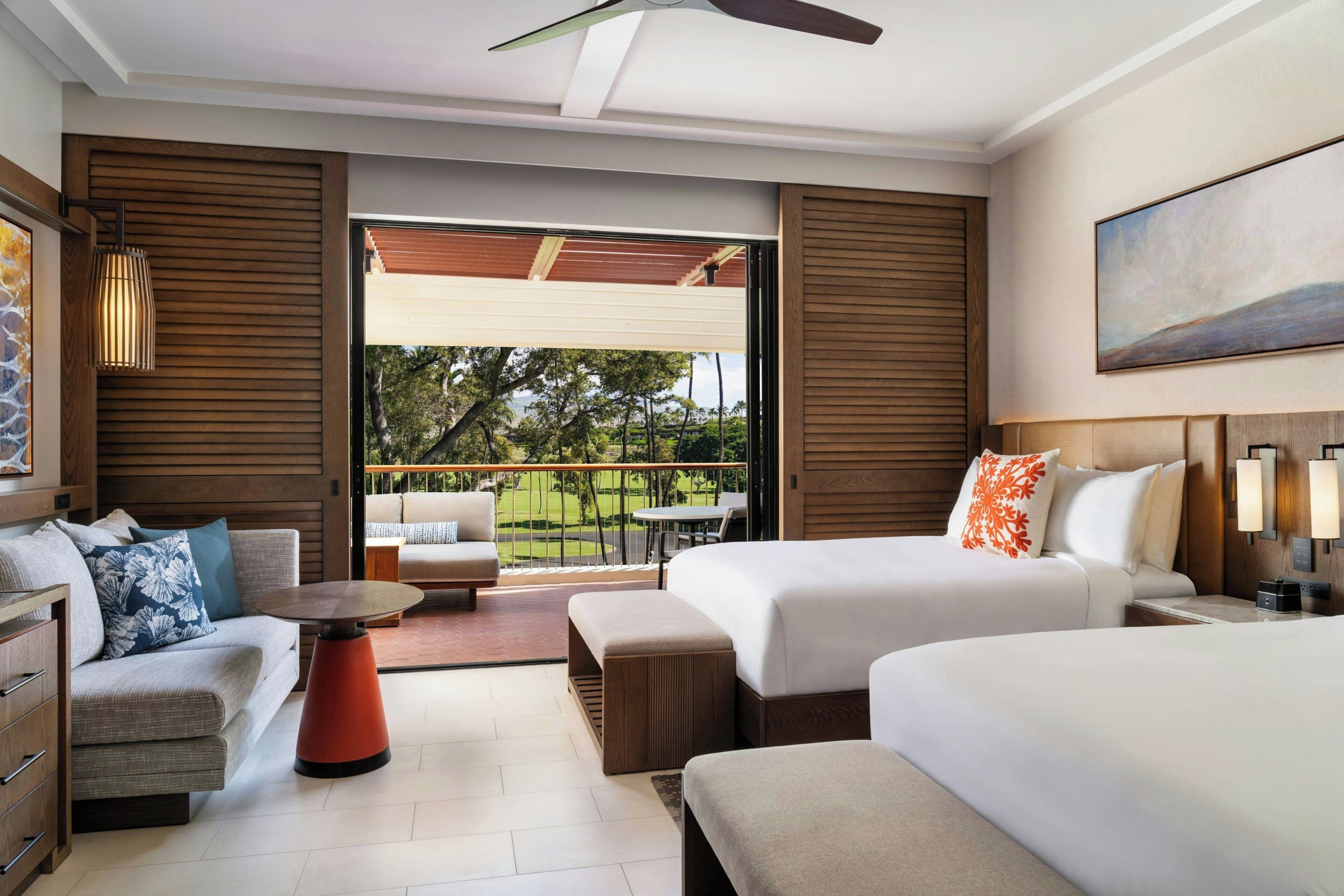 Room, 2 Double Beds, Golf View, Tower (Newly Renovated)