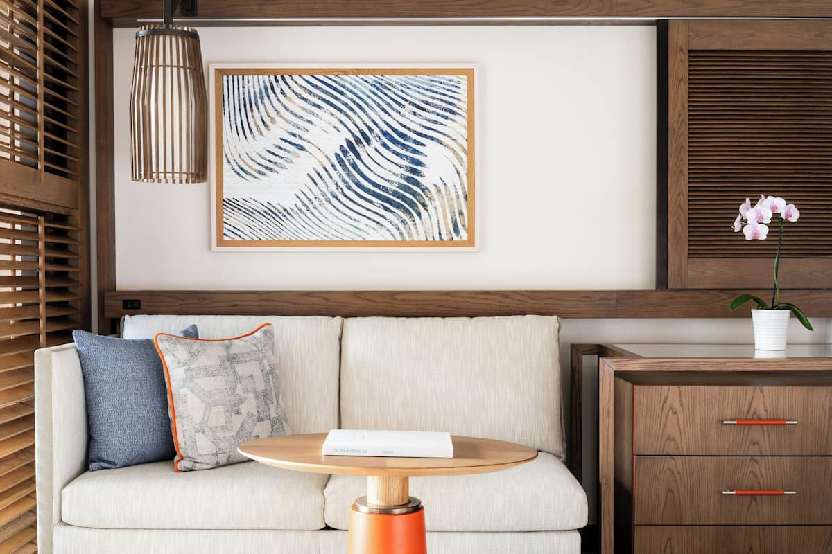 On the beach, sun-loungers, beach umbrellas, beach towels