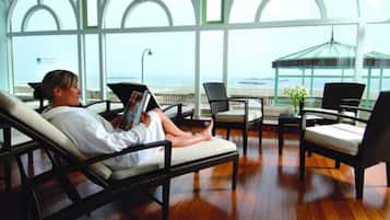 Salas de tratamientos para parejas, sauna, baño turco/hammam