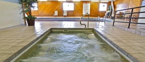 Indoor spa tub