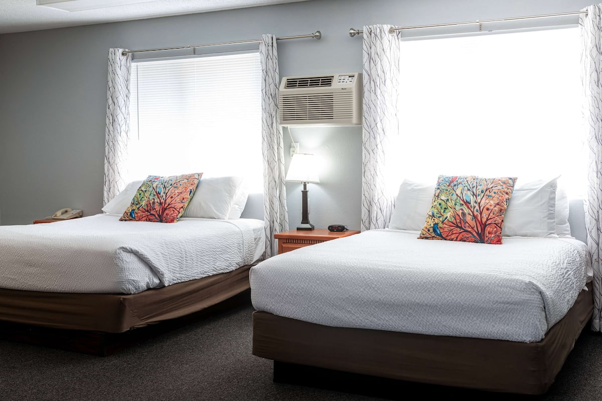 Family Suite, 2 Queen Beds, Non Smoking | In-room safe, desk, iron/ironing board, free WiFi