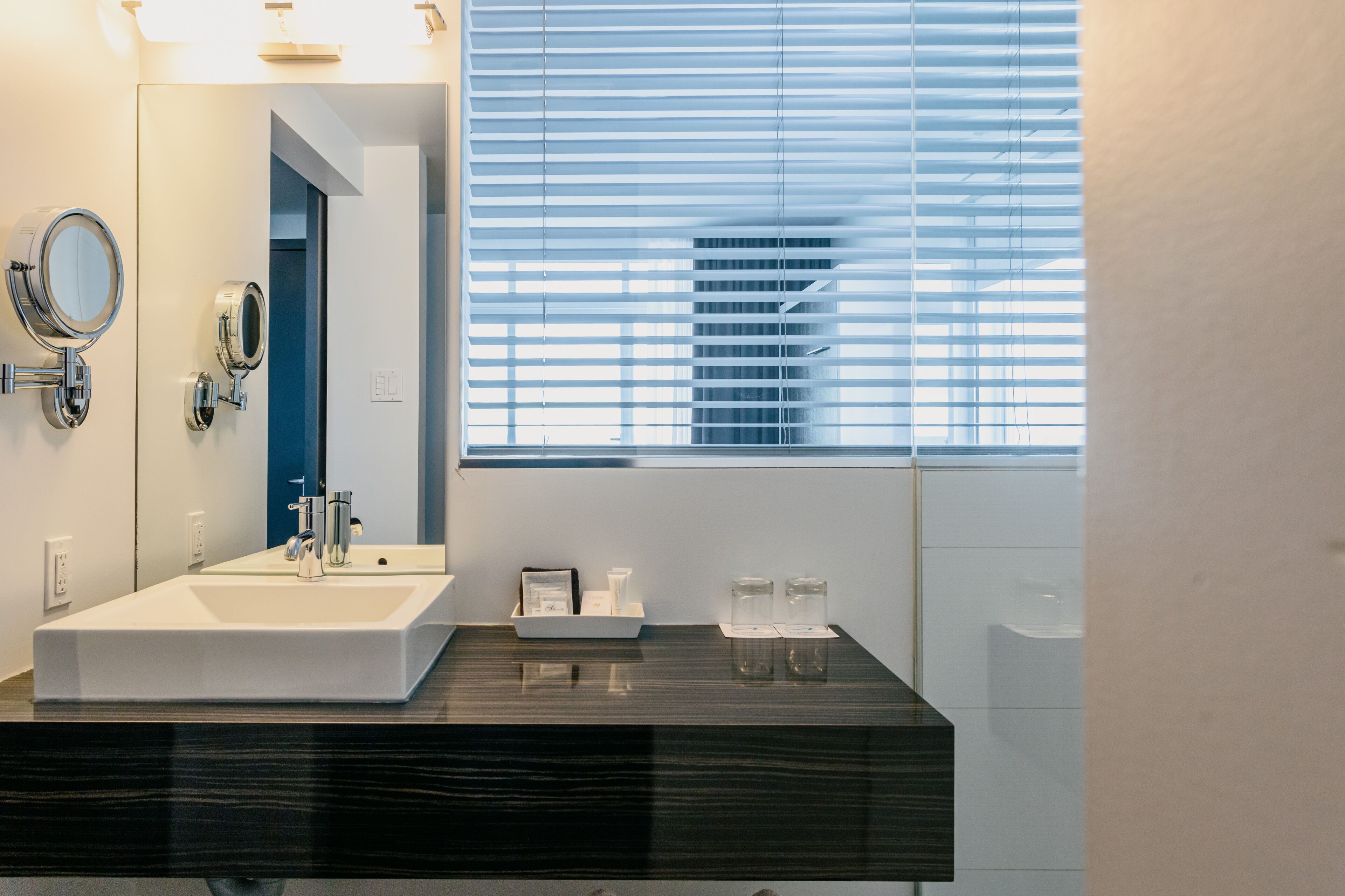 panoramic room, balcony, ocean view (1 king and 1 murphy double ) | bathroom | free toiletries, hair dryer, towels