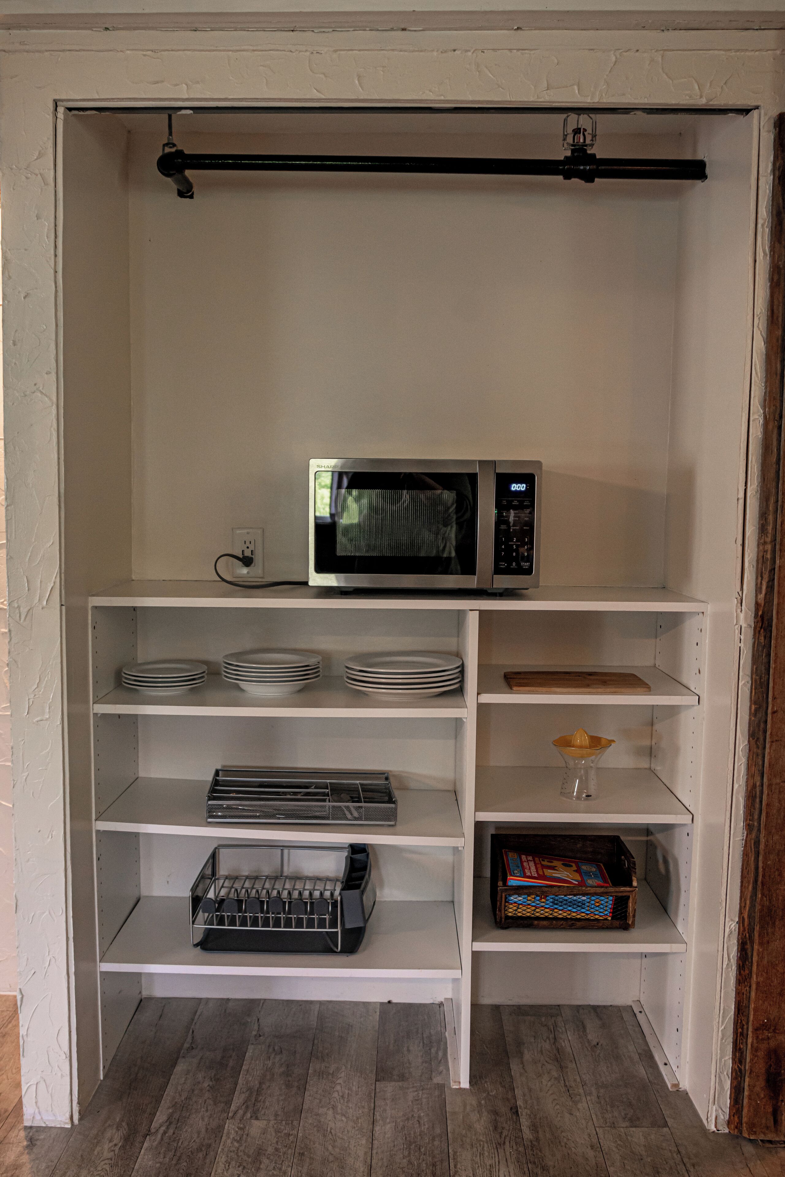 two bedroom barn suite | private kitchen | fridge, microwave, coffee/tea maker