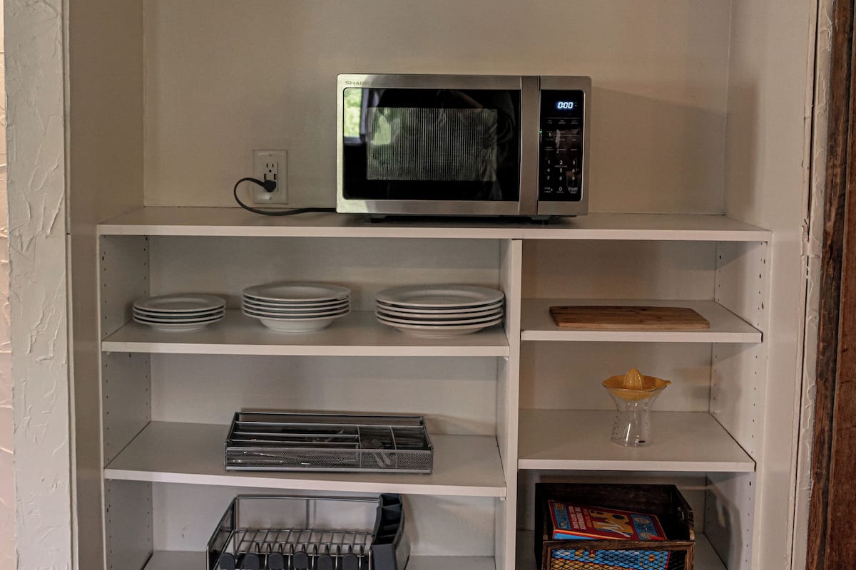 two bedroom barn suite | private kitchen | fridge, microwave, coffee/tea maker