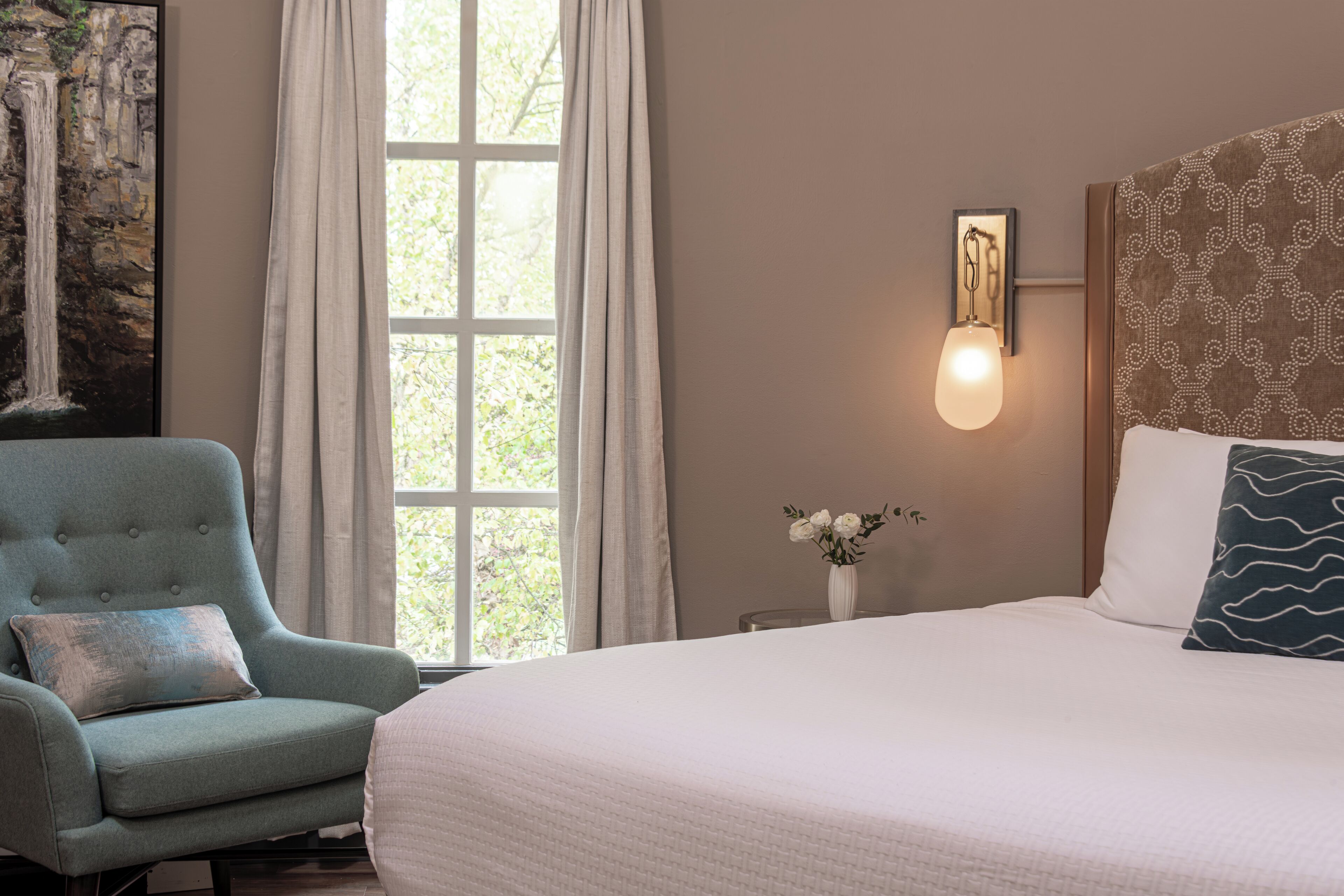 Premium bedding, pillowtop beds, individually decorated