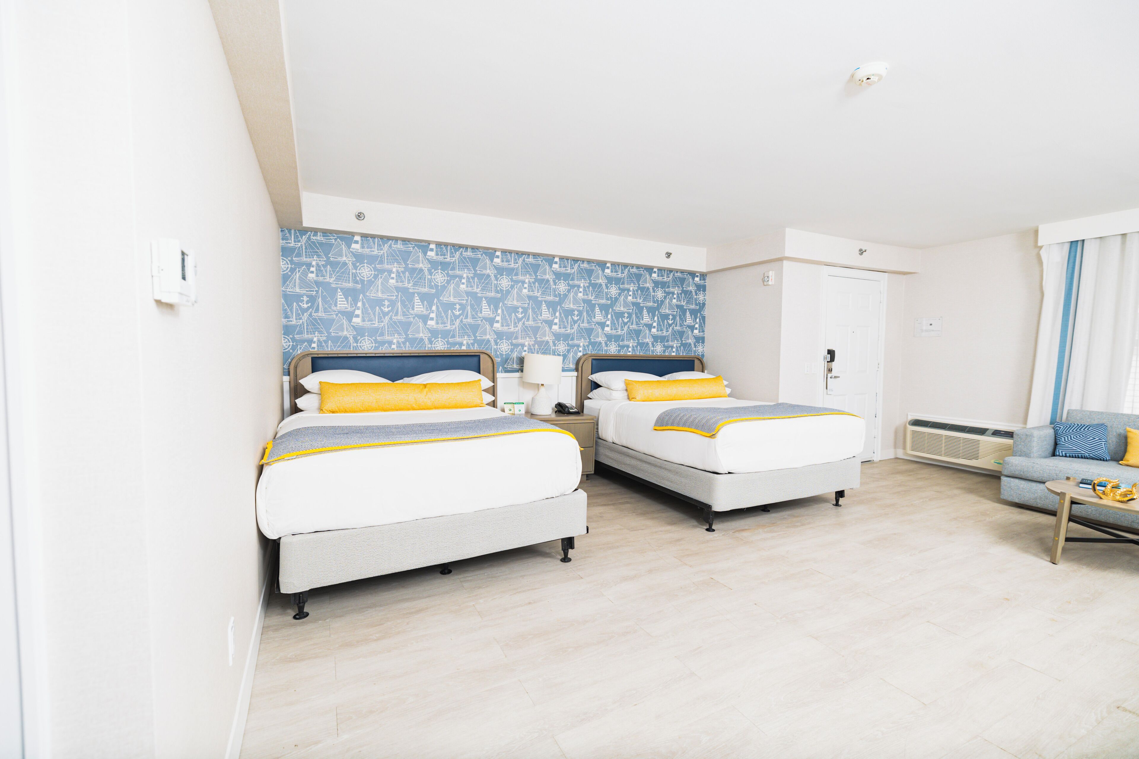 Premium bedding, blackout curtains, iron/ironing board, free WiFi