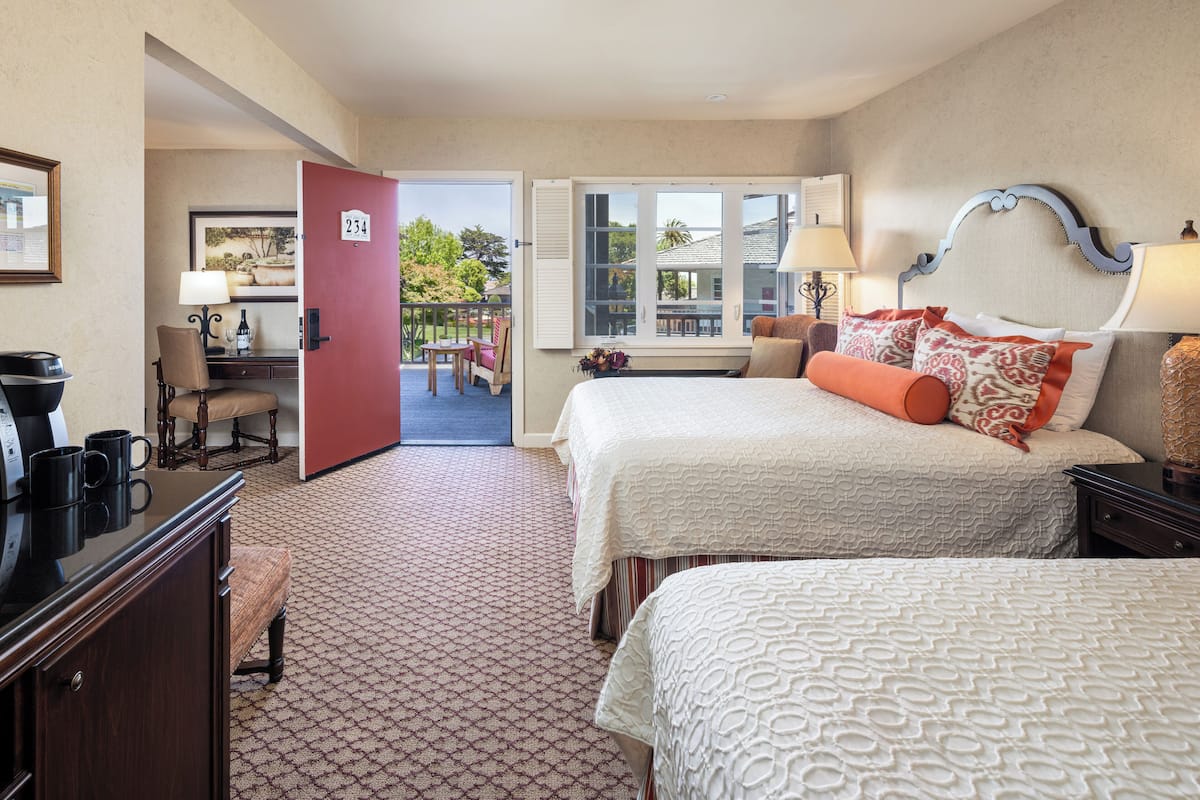 Traditional Room, 2 Queen Beds | Premium bedding, in-room safe, desk, blackout drapes