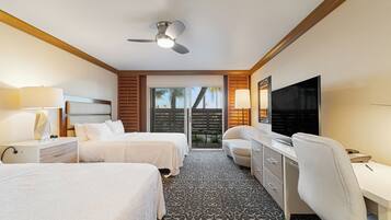 In-room safe, desk, iron/ironing board, free cribs/infant beds