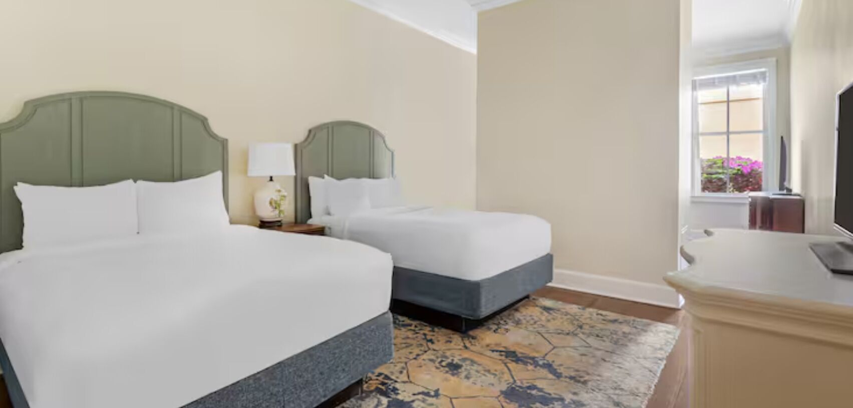 Premium bedding, pillowtop beds, iron/ironing board, WiFi (free)