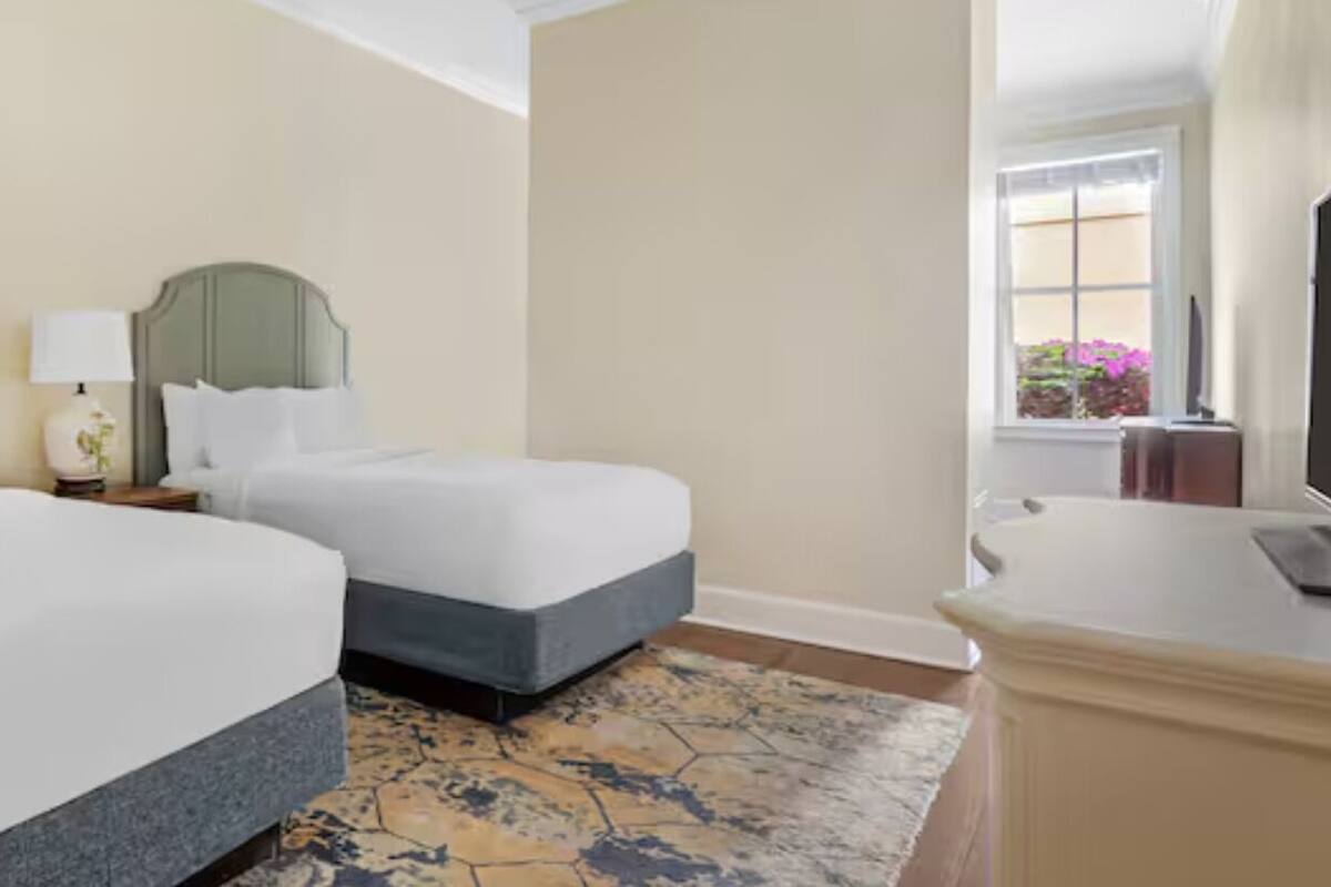 Premium bedding, pillow-top beds, iron/ironing board, free WiFi