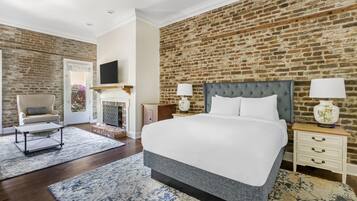 Premium bedding, pillowtop beds, iron/ironing board, cribs (free)
