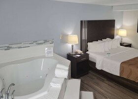 Pillowtop beds, blackout drapes, soundproofing, iron/ironing board